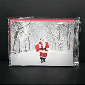 New York City Holiday Note Cards Set of 6, 5x7” with 6 Red Envelopes